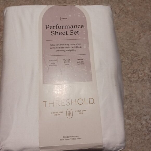 Threshold performance king sheet set - Picture 1 of 5